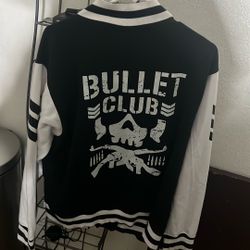 New Japan Pro Wrestling Bullet Club Button Snap Varsity jacket  (Size XL)