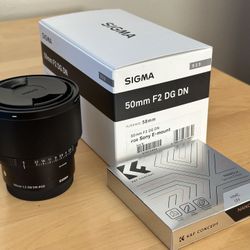 Sigma 50mm F/2 DG DN Contemporary For Sony FE Like New + UV Filter