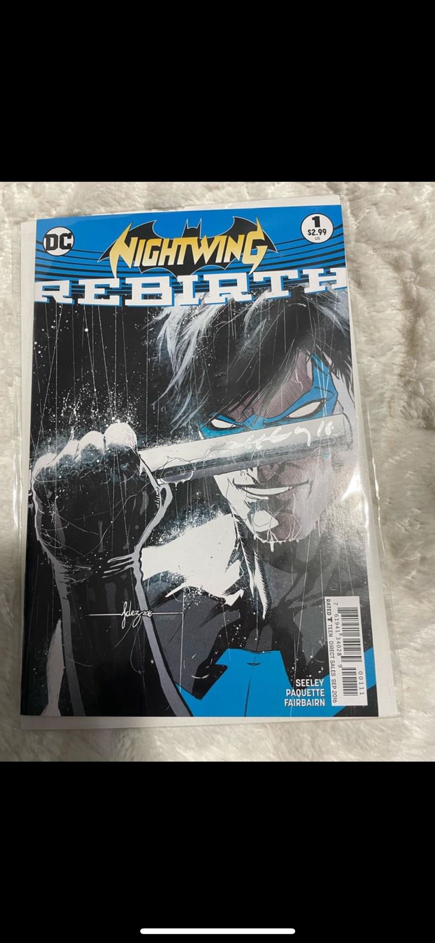 Nightwing Rebirth Comic Signed