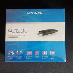 Linksys AC1200 Dual-Band USB Adapter