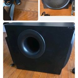Vintage Logitech Home Theater/PC  System With Amplified Subwoofer 