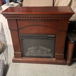 Wooden Fireplace