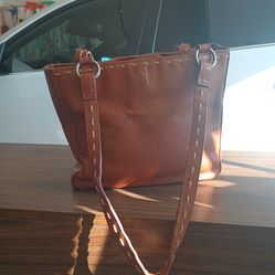 COVINGTON LEATHER PURSE, BROWN!