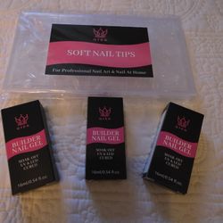 Nail Tips And Gel Polish Bundle 