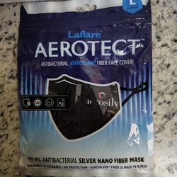 Aerotect Antibacterial Aerosilver Fiber Face Cover