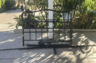Black Iron Queen Bed Frame