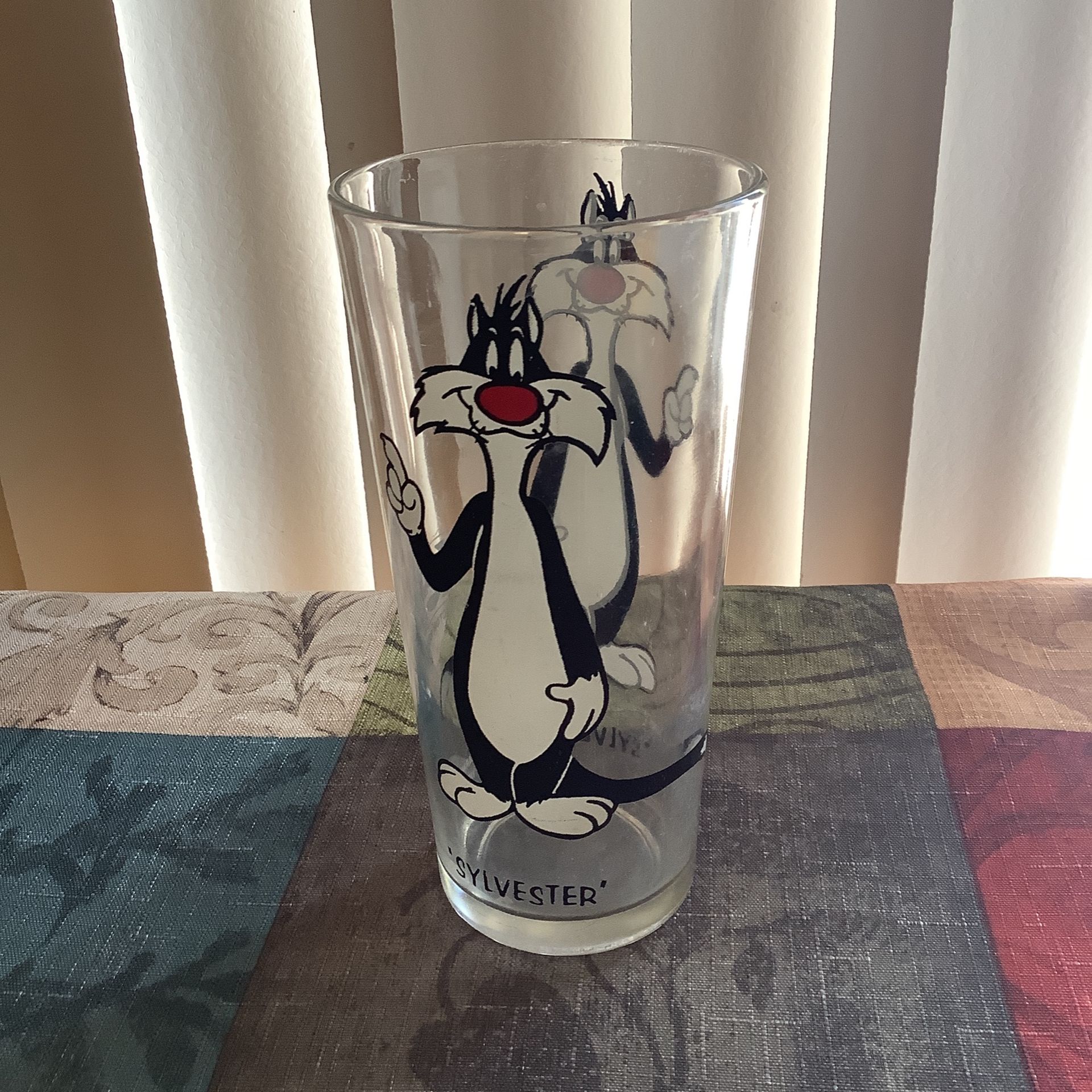 Vintage Pepsi 7-11 Seven Eleven Warner Bros Looney Tunes Sylvester Glass