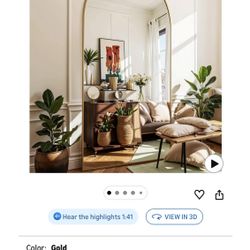 Floor Mirror, 78"x38" Oversized Full Length Mirror with Stand, Arched Full Body Mirror Standing Hanging Leaning Against Wall, Aluminum Frame Giant Mir