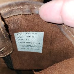 Wolverine Wellington Boots Size 14 Extra Wide