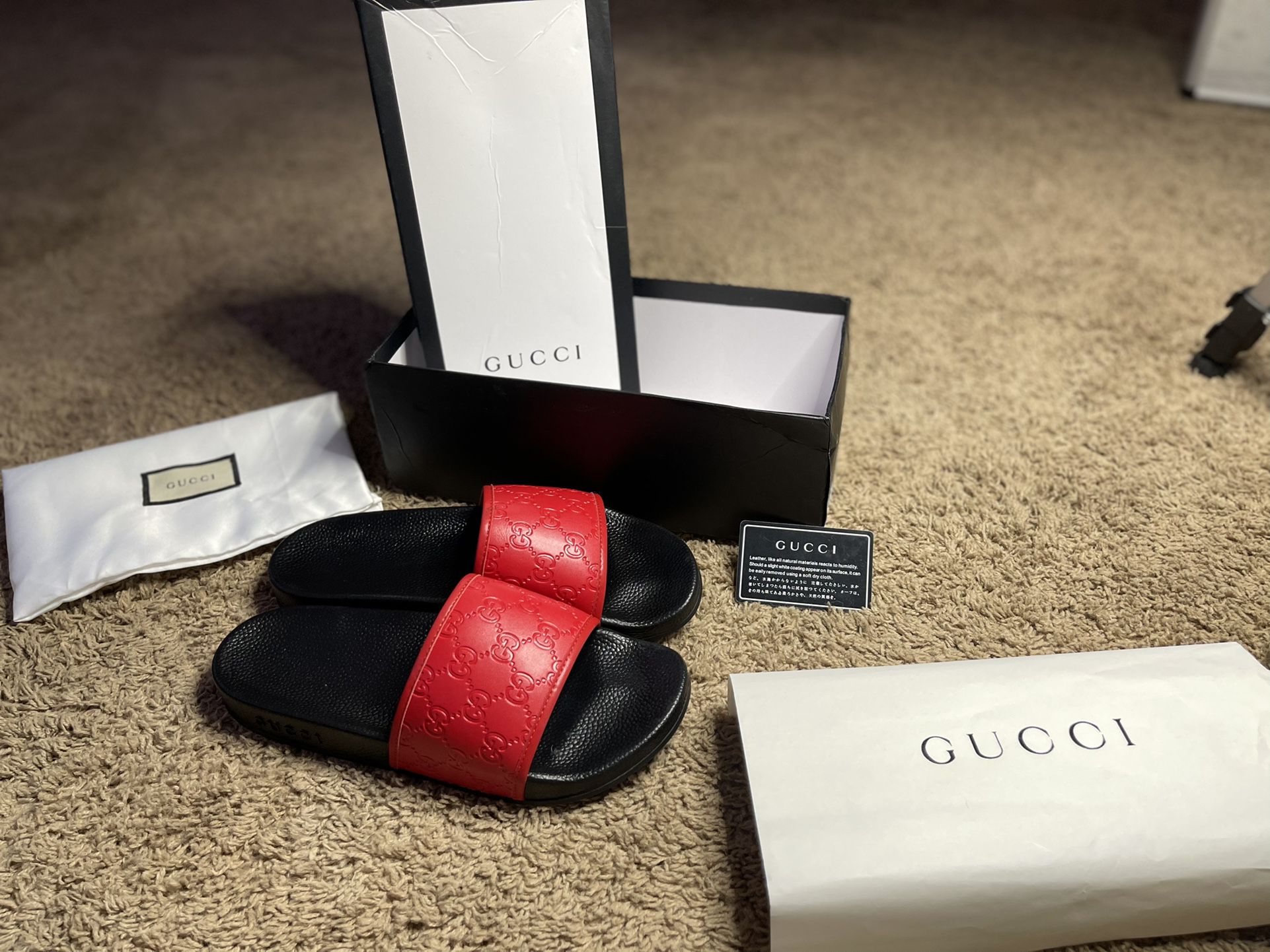 Red Gucci Slides