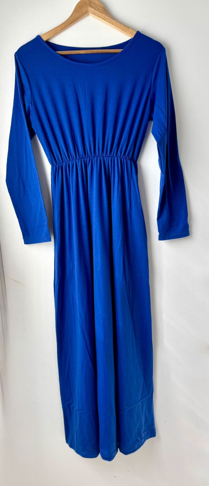 Blue Maxi Dress, Medium