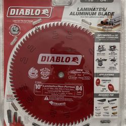 DIABLO 10 in. x 84-Tooth Laminate/Aluminum/Plastics Circular Saw Blade