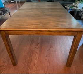 Solid oak dining table