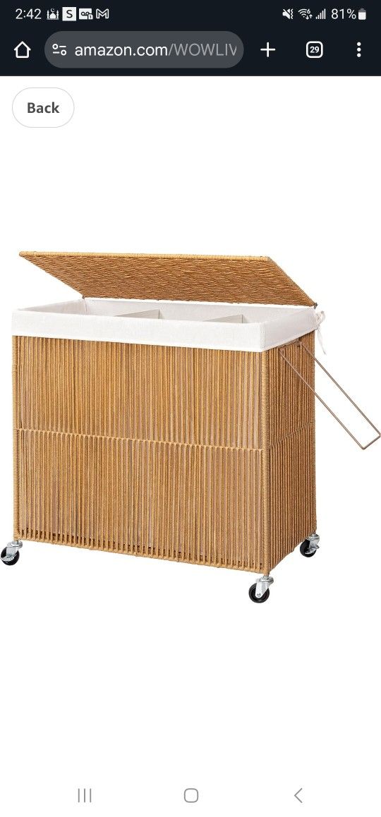Laundry Hamper With Wheels