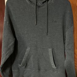 hollister dark gray/black hoodie (size s)