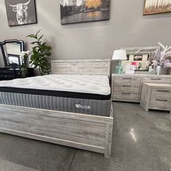 4 PC KING BEDROOM SET