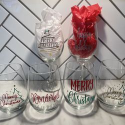 Holiday Wine Glasses