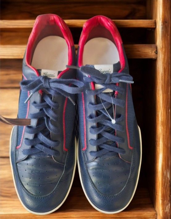 Gucci Leather Tennis Shoes