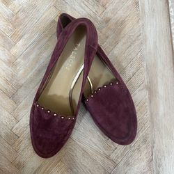 Talbots Ryan Scallop , Merlot flat, Size 9 1/2