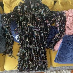 Multicolor long sleeve Knee Dress