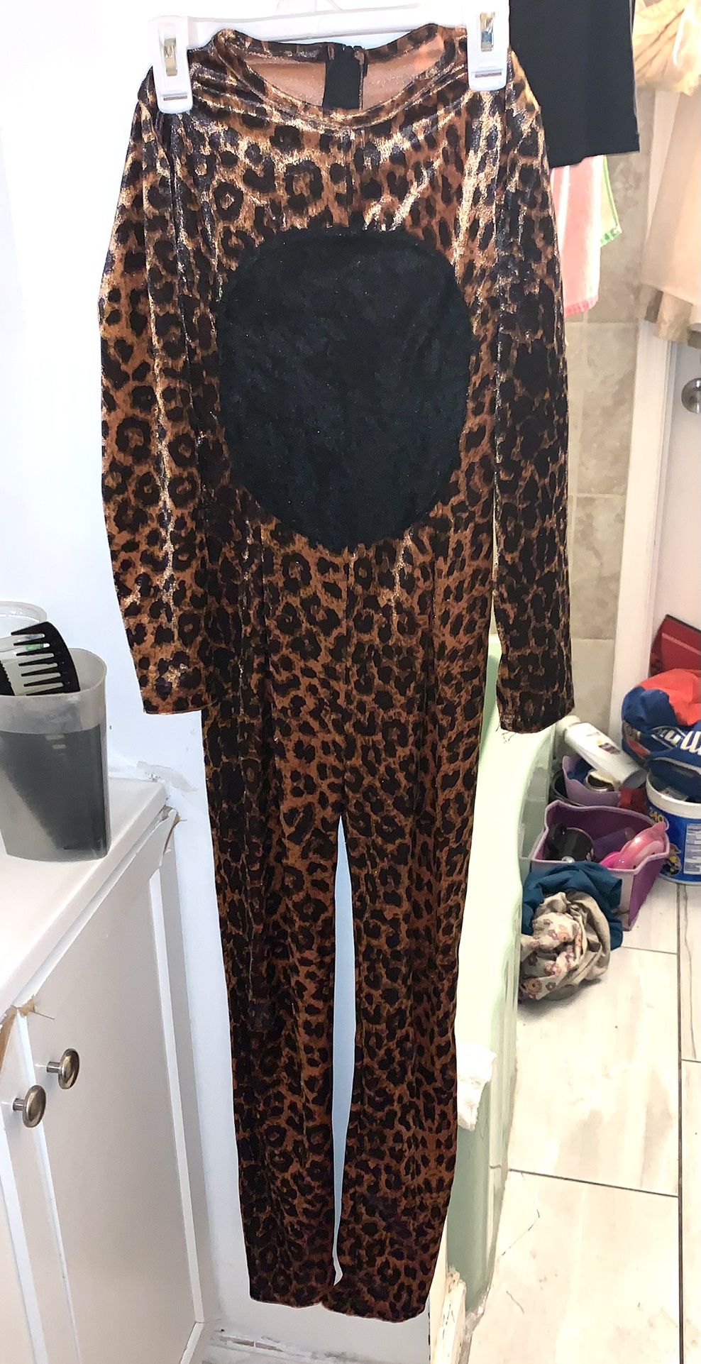 Kids Leopard Jumpsuit Costume