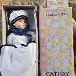 Vintage  Porcelain Doll 