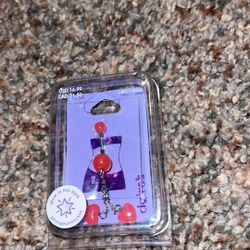Claire’s Pink Glow in the dark belly ring