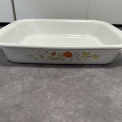 Corning Ware A-21 Wildflower Roaster Lasagna Casserole Baking Dish