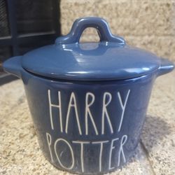 Rae Dunn Harry Potter Crock Dish Blue Hogwarts Mini Crock 