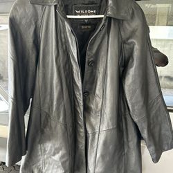 Women Leather Jacket wilson Thinsulate Ultra Insulation Size Small 