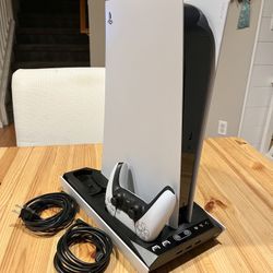 PS5 with Charging/Cooling Stand