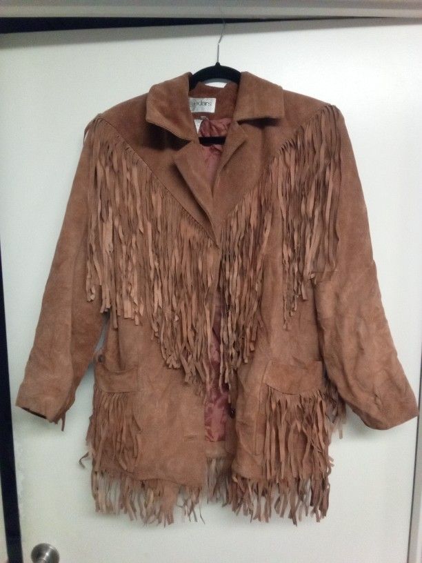 Fringe Leather Jacket (M)
