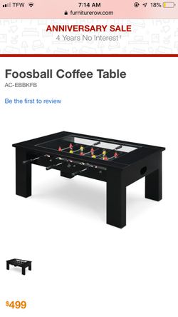 Foosball coffee table 