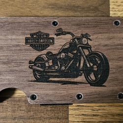 Harley Davidson / Walnut Wood Wallet