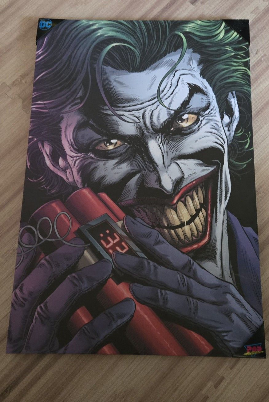 Joker Wall Decor 24 Inches Width 34 Inches Height Ready To Hang,All Products : American Fashion Style Bags On Sale
