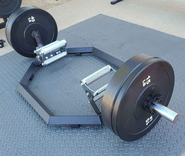 Brand New EZ Load Hex Bar + Bumper Plate Set