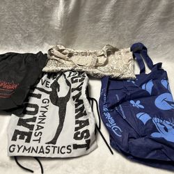 4 bags small medium large drawstring handle black blue gray brown