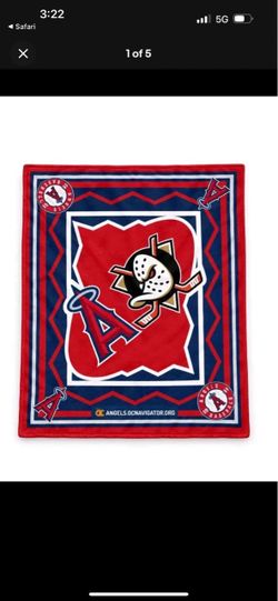 Anaheim Angels X Ducks Blanket
