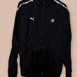 RARE PUMA BMW LIGHTWEIGHT WINDBREAKER MEDIUM UNWORN NO TAGS