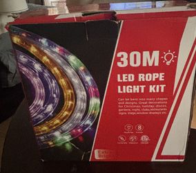 30-meter LED rope light kit