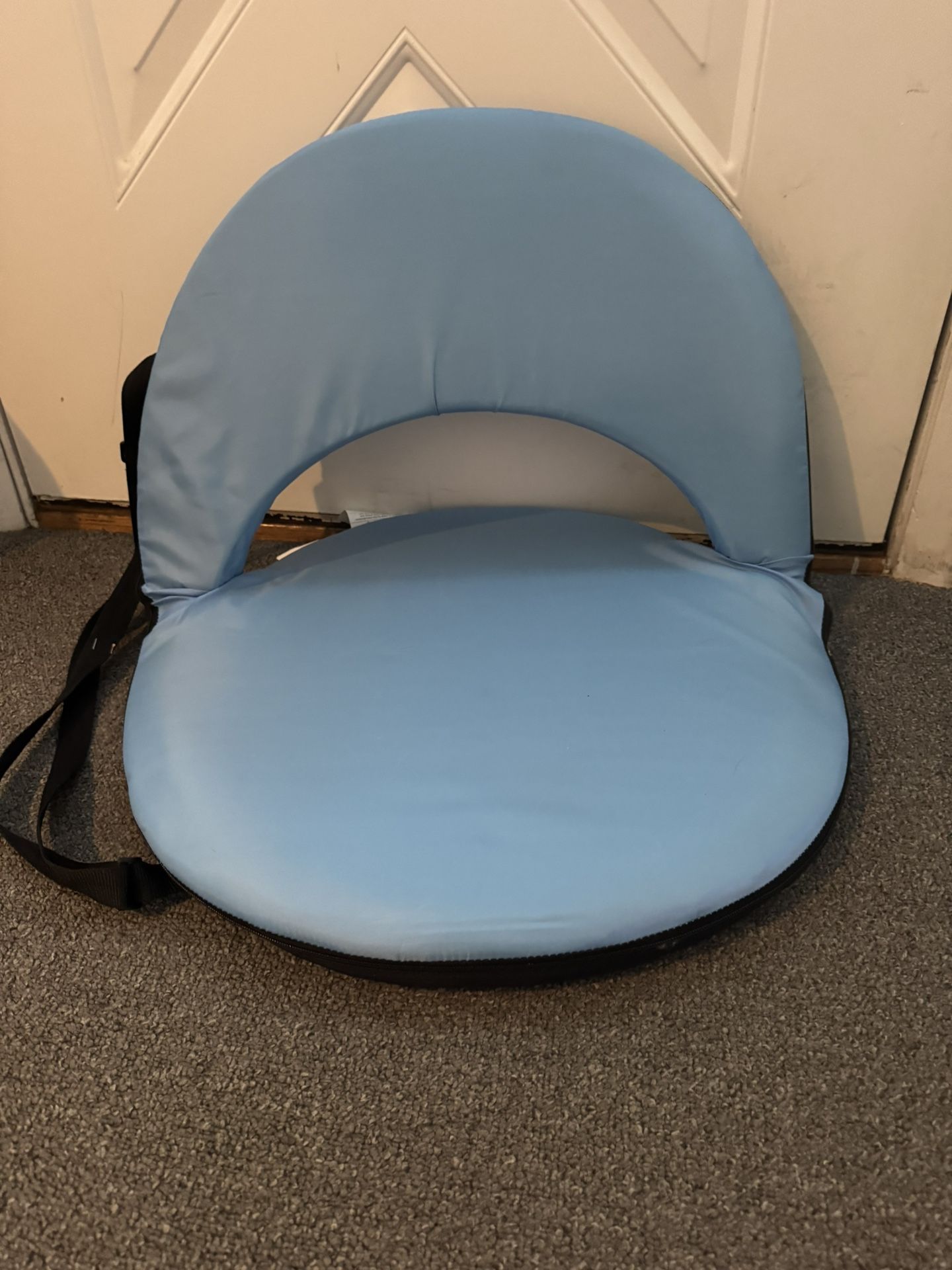 Picnic Time Seat Portable Recliner Chair Sky Blue