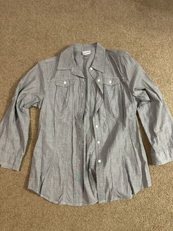 Gray Button Down Shirt