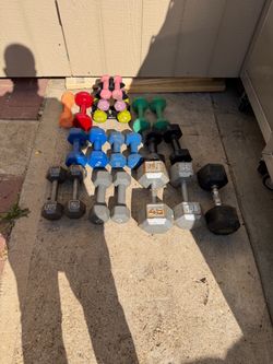 Mixed Dumbbell Set Various Weights