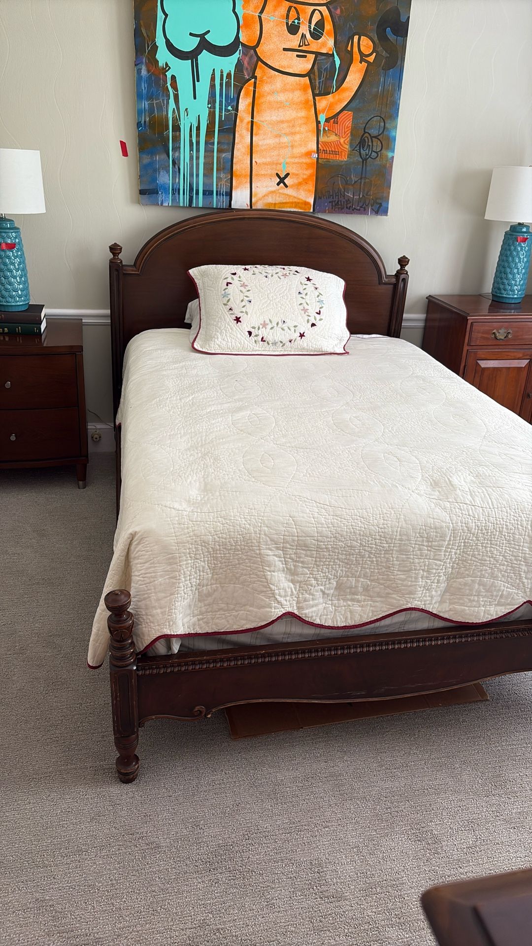 Full-size Bed With Head And Foot Board