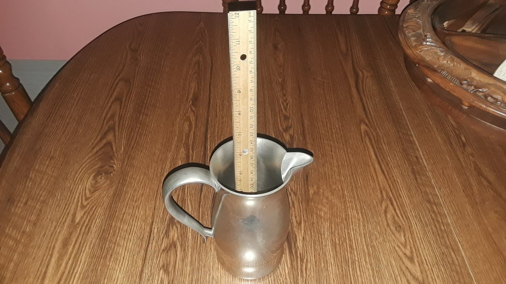 Antique Woodbury pewter pitcher