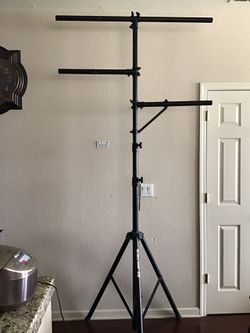 On Stage LS7720BLT DJ Lighting Stand with Side Bars