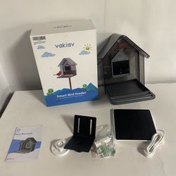 Bird Feeder with Camera 100M Cloud Storage and AI Bird Species Identify(Subscription-Free) with Solar Panel,2K Video Live Stream Camera,HDR, for Birdl