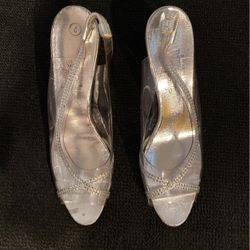 Bling Clear Siver Dress Shoe