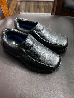 Black boys slip on shoes size 12 brand new