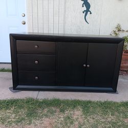 Black Dresser 27".5H 52"W 18"D